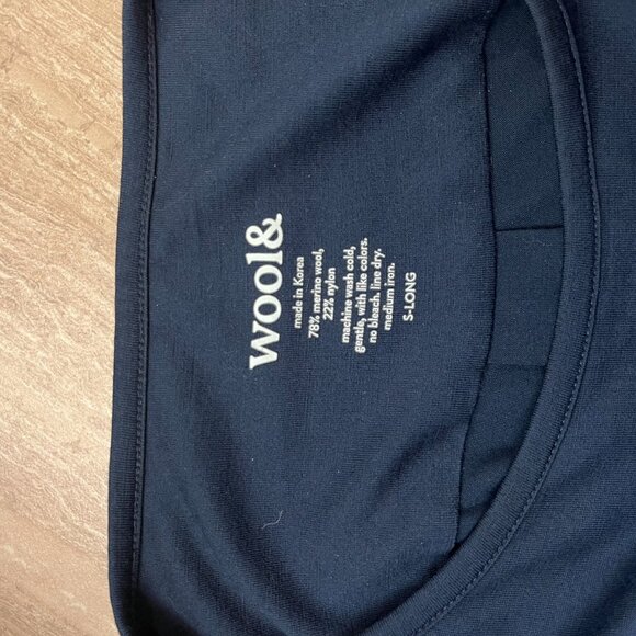 Wool& Rowena Swing Dress, Marine Blue, Size Small - Picture 6 of 6